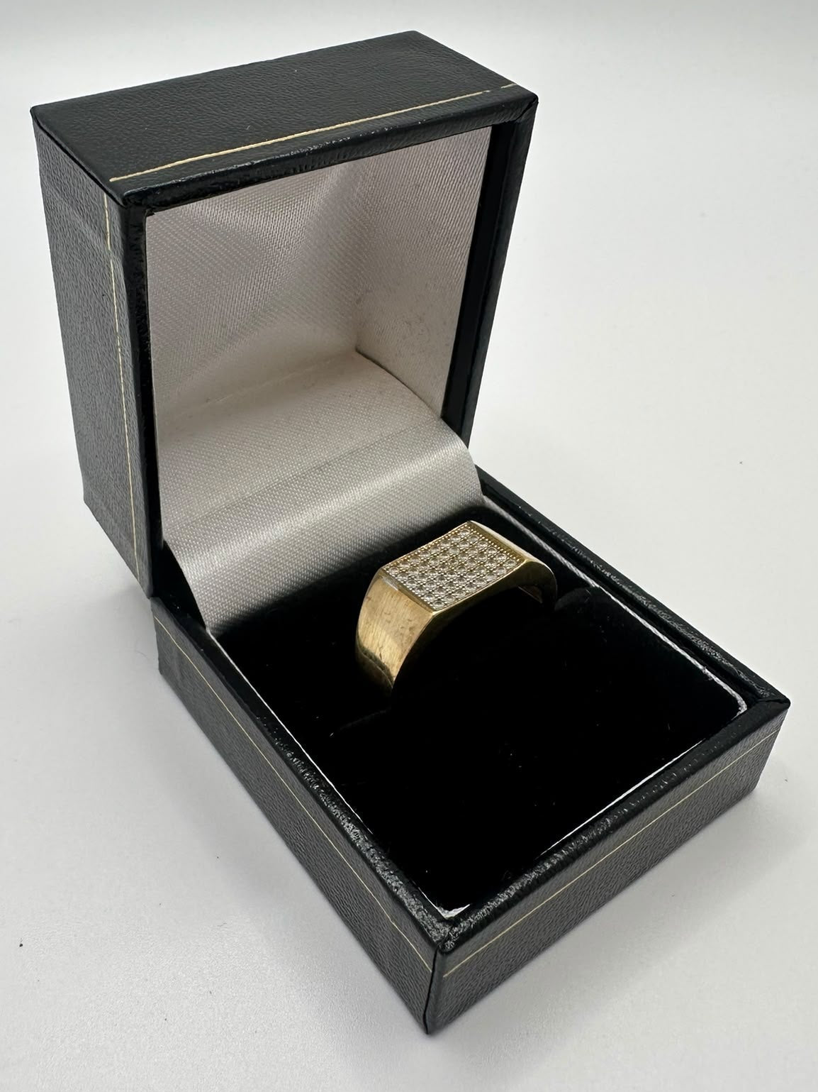 9ct Gold Rectangular Signet Ring, Size Q