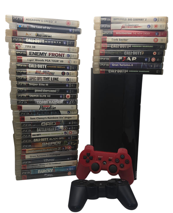 Sony PS3 Super Slim 500GB Black, Grade B