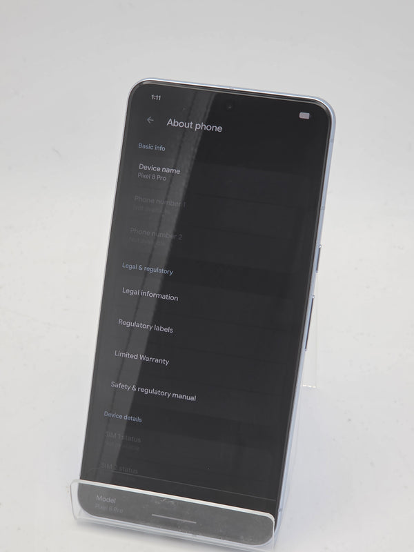 Google Pixel 8 Pro 128GB Bay Blue, Grade B