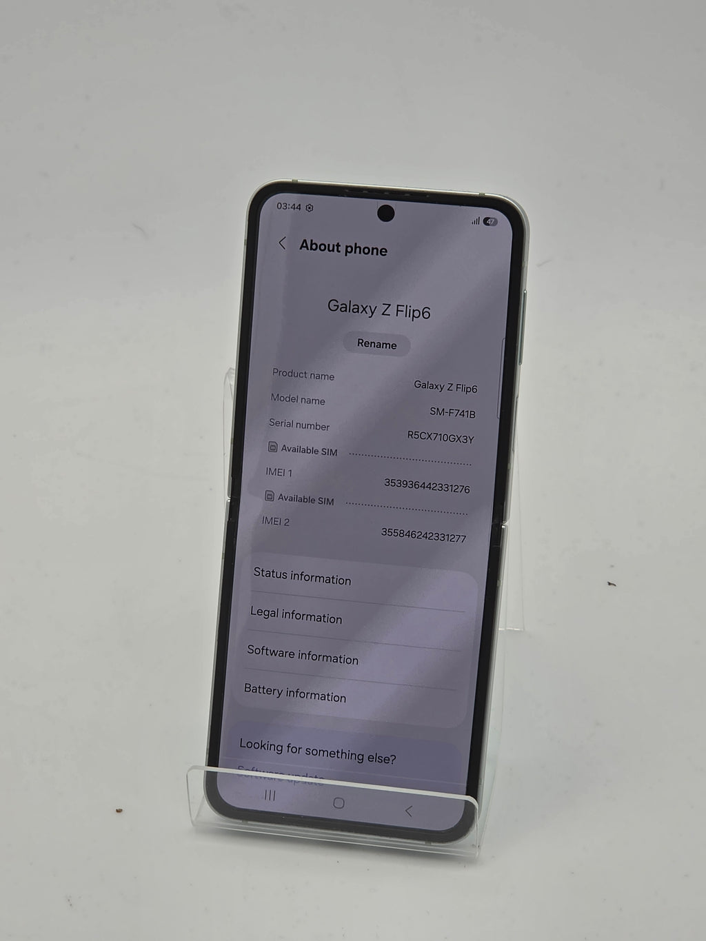 Samsung Galaxy Z Flip 6 256GB Teal, Grade B