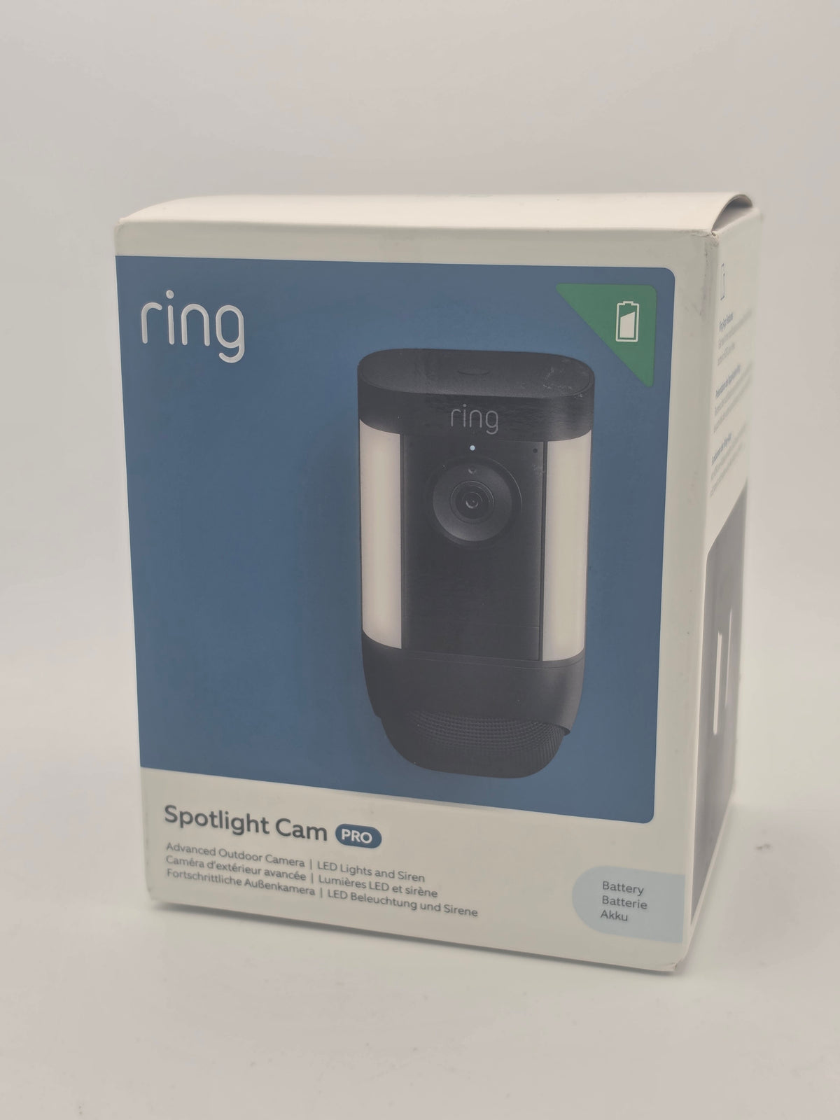 Ring Spotlight Outdoor Pro Camera, Black, Grade A