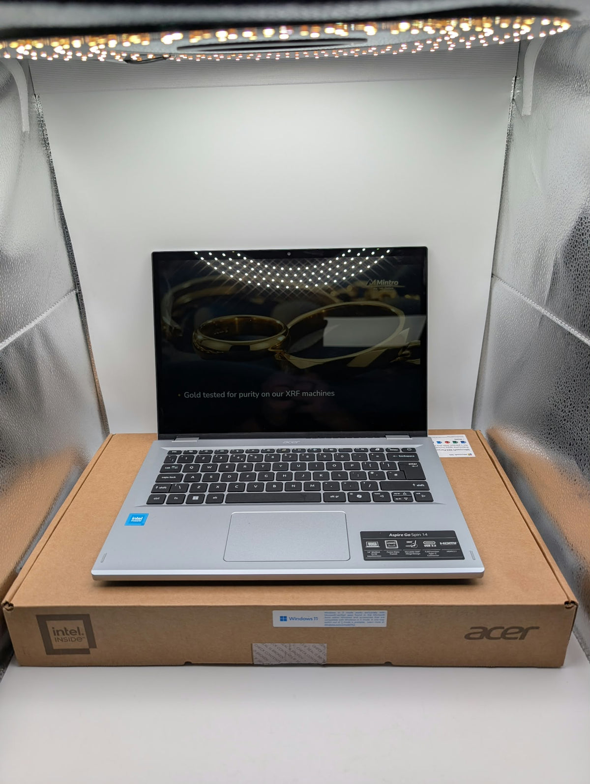 Aspire spin 14 laptop, Grade B