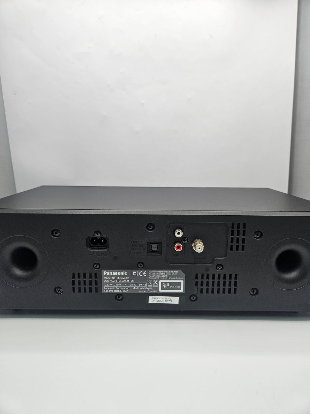 Panasonic sc-dm502 bt speaker/hifi Black, Grade A