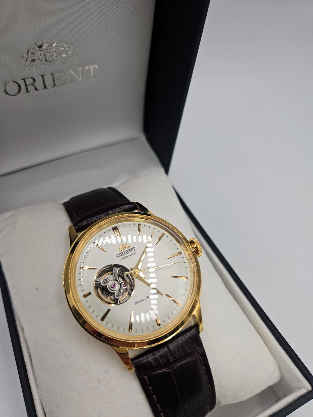 Orient open heart watch Brown, Grade B