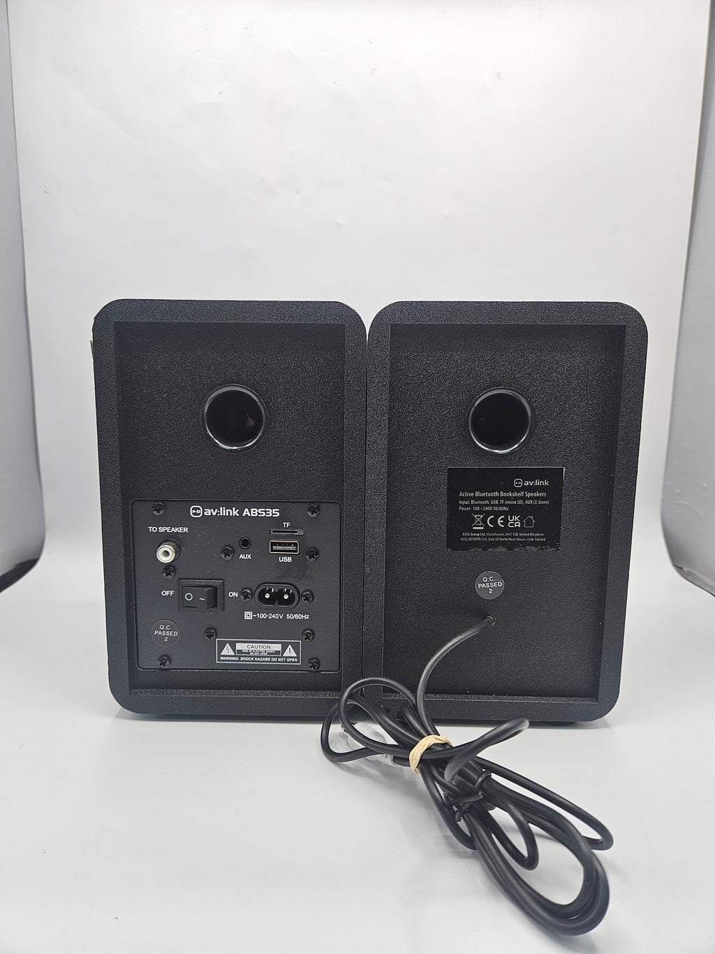 Pair AV Link ABS35 Speakers, Grade B