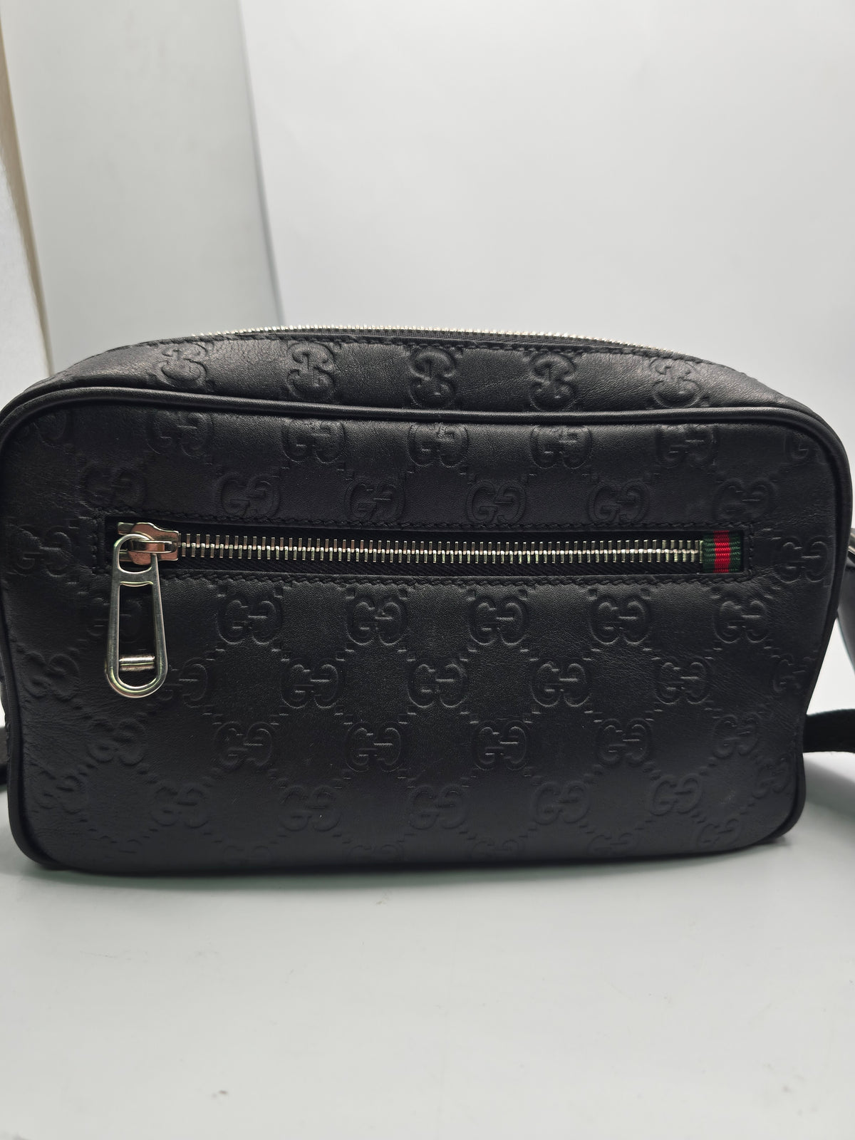 Gucci GG Emblem Small Crossbody Bag Black, Grade B