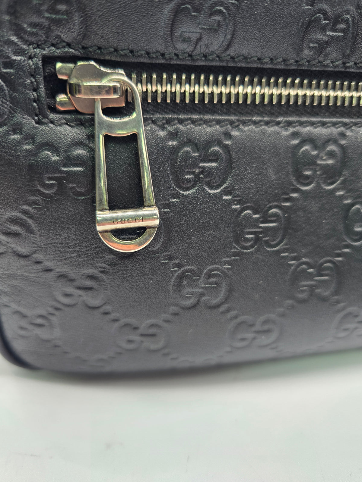 Gucci GG Emblem Small Crossbody Bag Black, Grade B