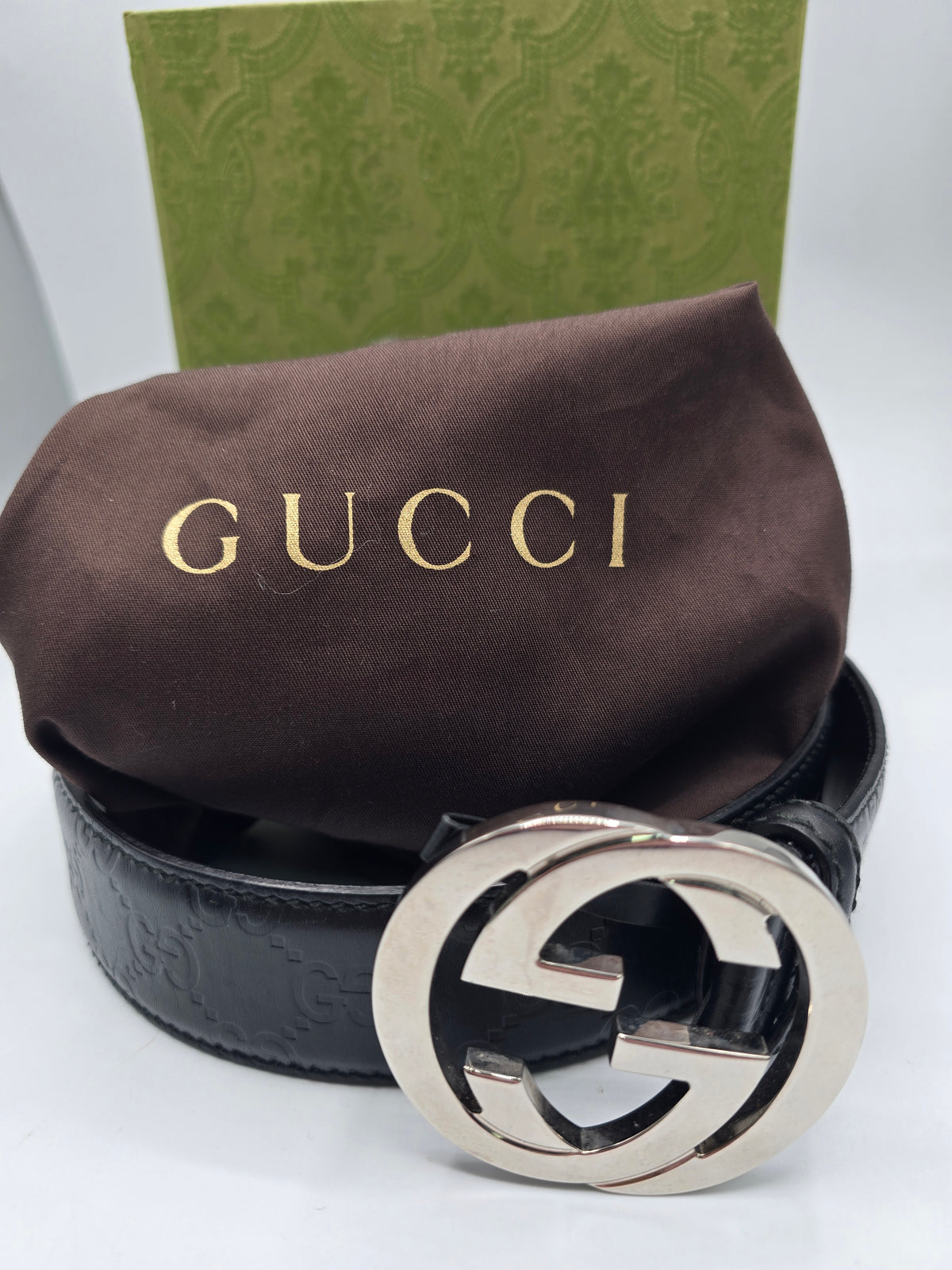 Gucci Mens Belt 32", Grade B