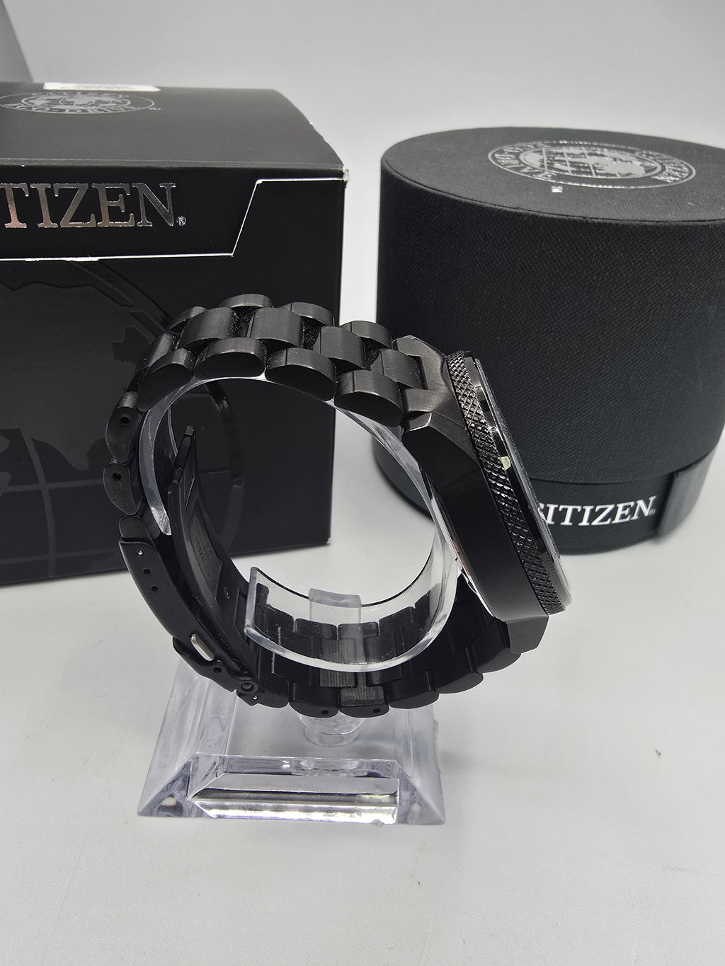 Citizen Eco Drive Nighthawk Chronograph Watch Black, Grade B