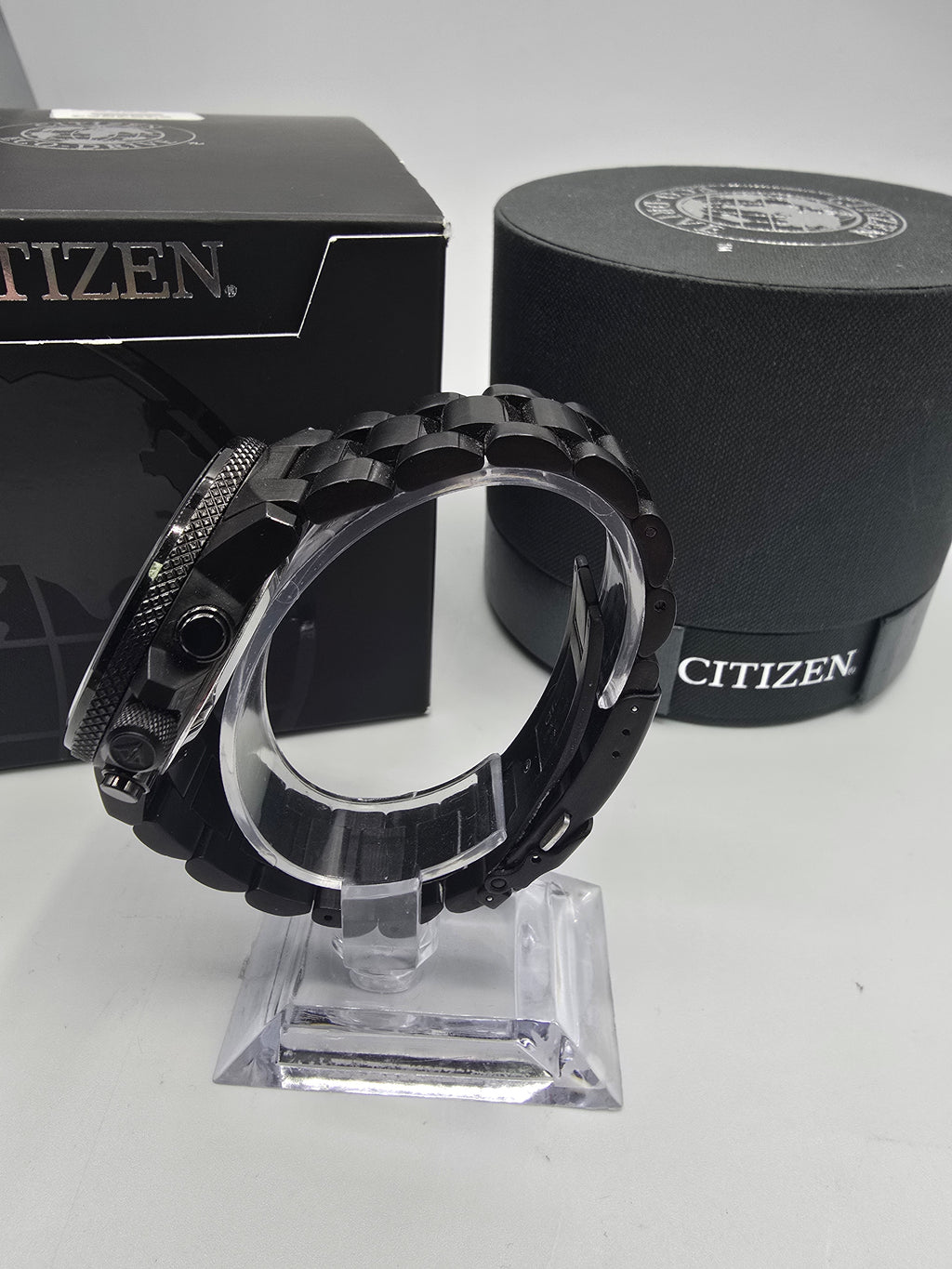 Citizen Eco Drive Nighthawk Chronograph Watch Black, Grade B