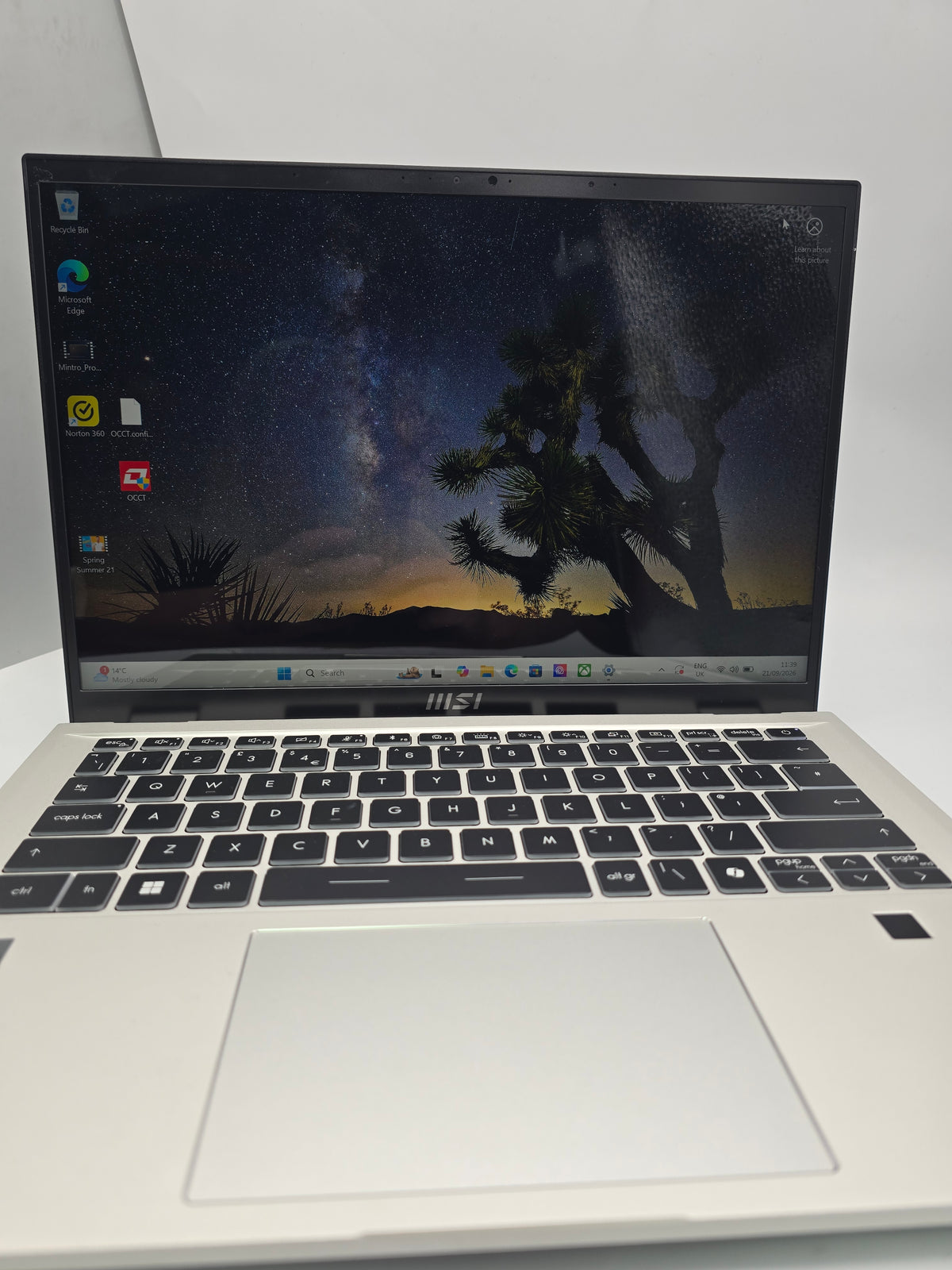 MSI Prestige 14Evo B13M 16GB 512GB SSD Silver, Grade B