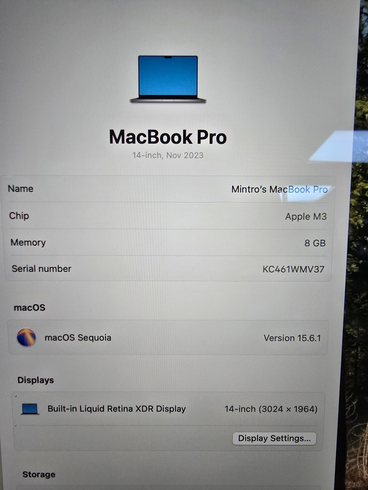 Apple MacBook Pro 14" M3  8GB 512GB, Grade B