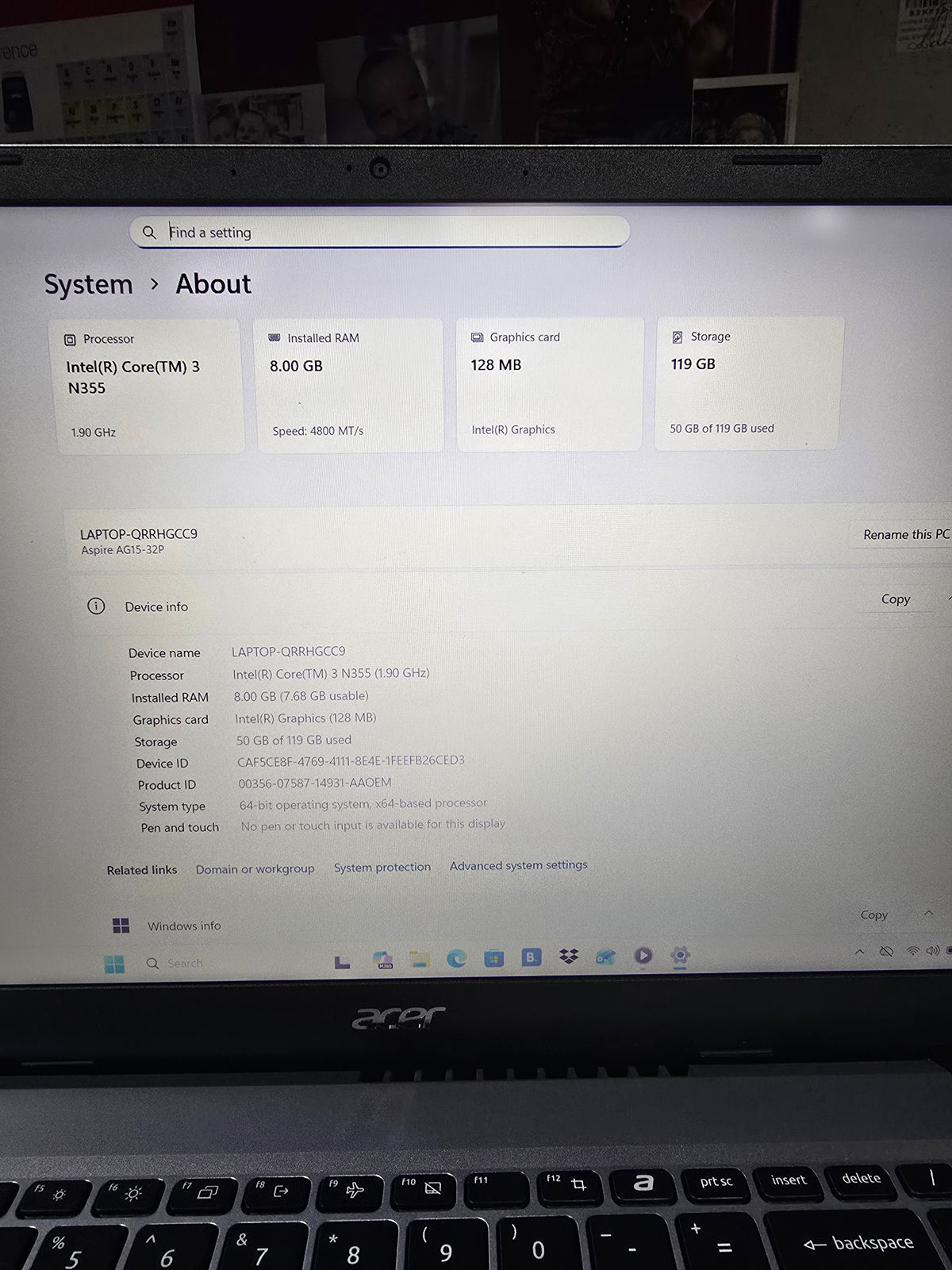 Acer Aspire AG15 32P Silver, Grade B