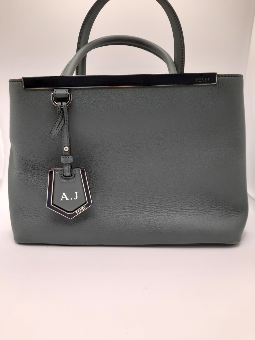 Fendi Petite 2 Jours Tote Bag, Green, Grade B