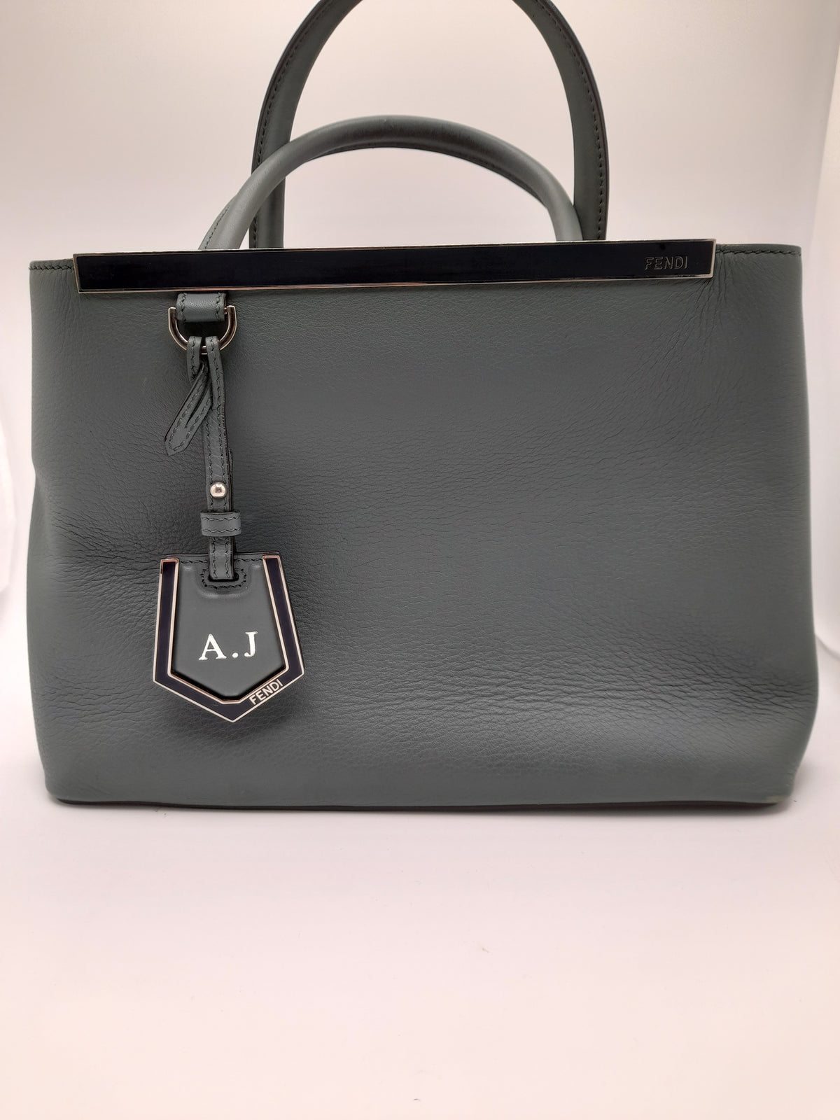 Fendi Petite 2 Jours Tote Bag, Green, Grade B