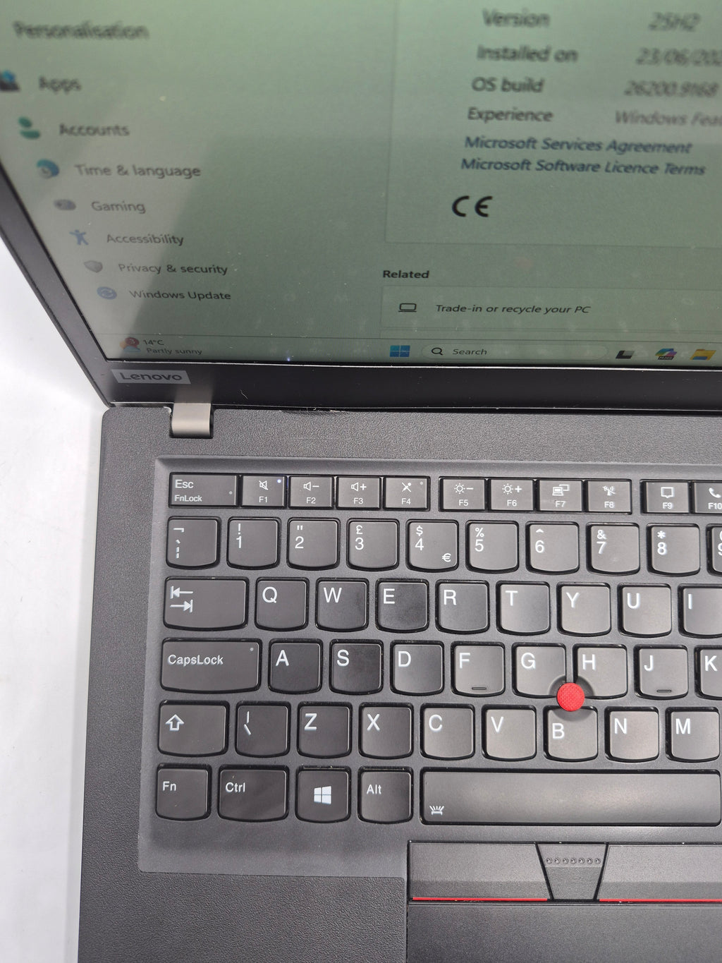 Lenovo Thinkpad 20UJS0ET2W Black, Grade B