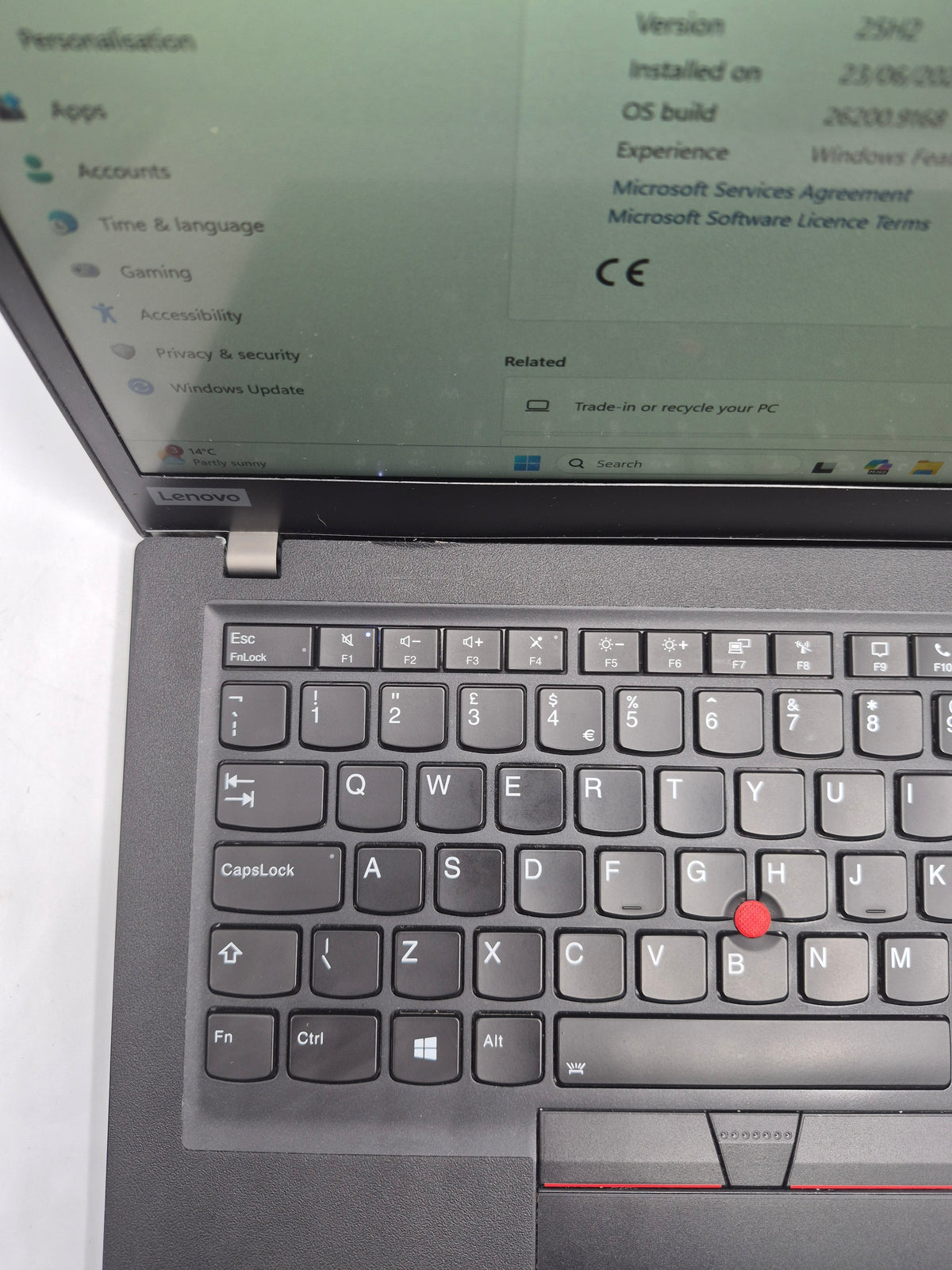 Lenovo Thinkpad 20UJS0ET2W Black, Grade B