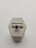 9ct ,2.4g, Size P ,Dark Blue Cluster Gold Ring