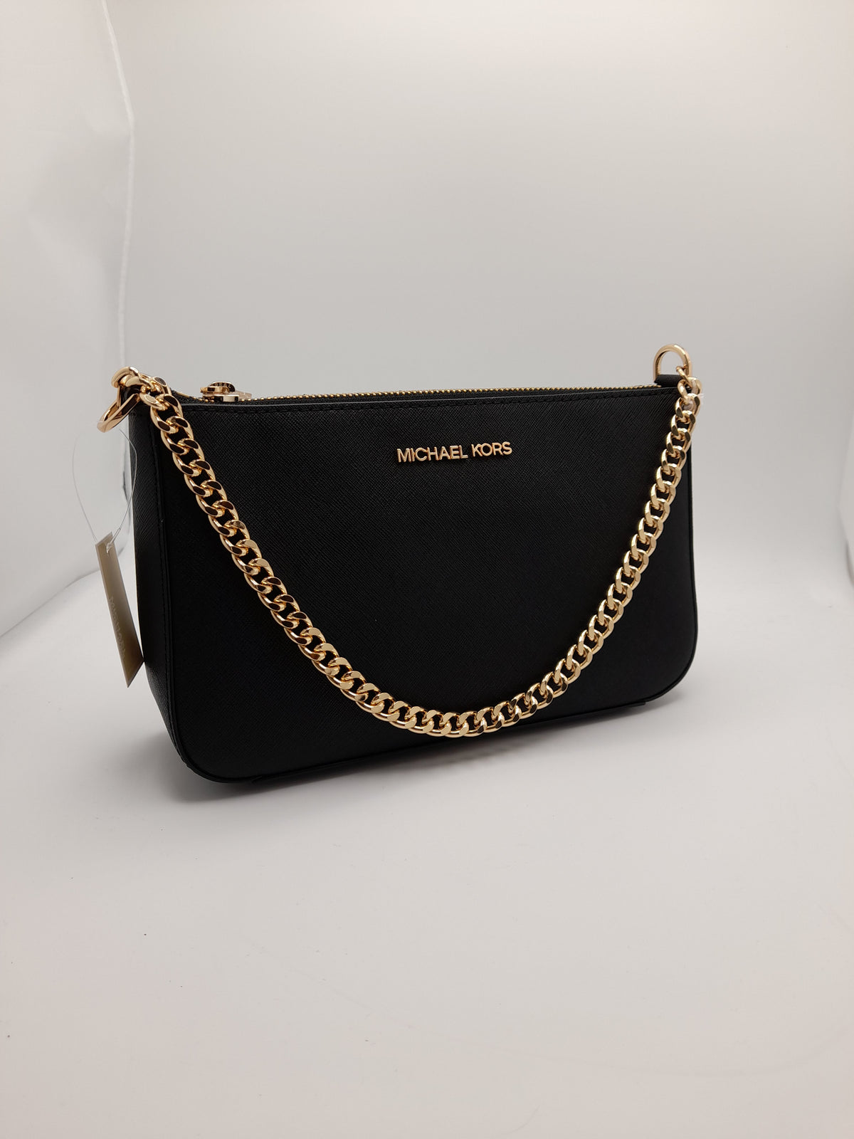 Michael Kors Jet Set, Medium Saffiano leather crossbody bag, Grade A