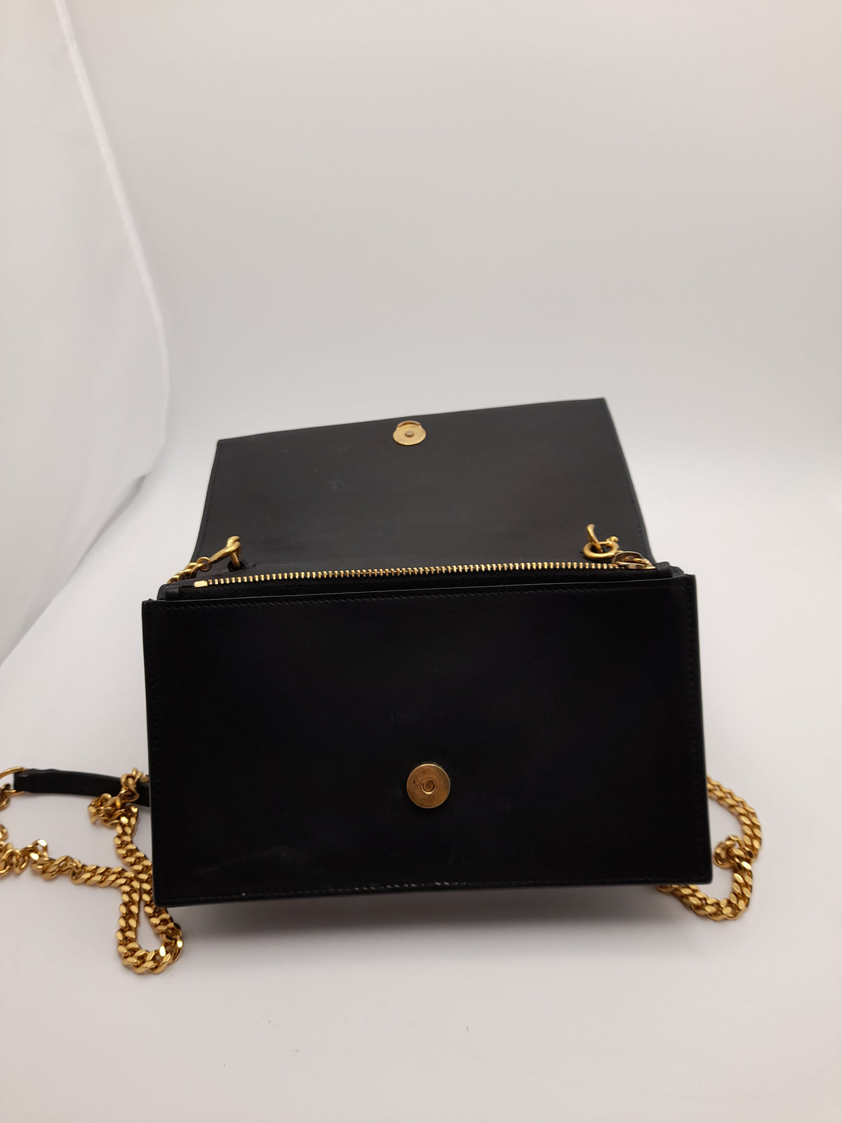 SAINT LAURENT Shoulder Bag Kate Tassel Chain Shoulder leather black Gold