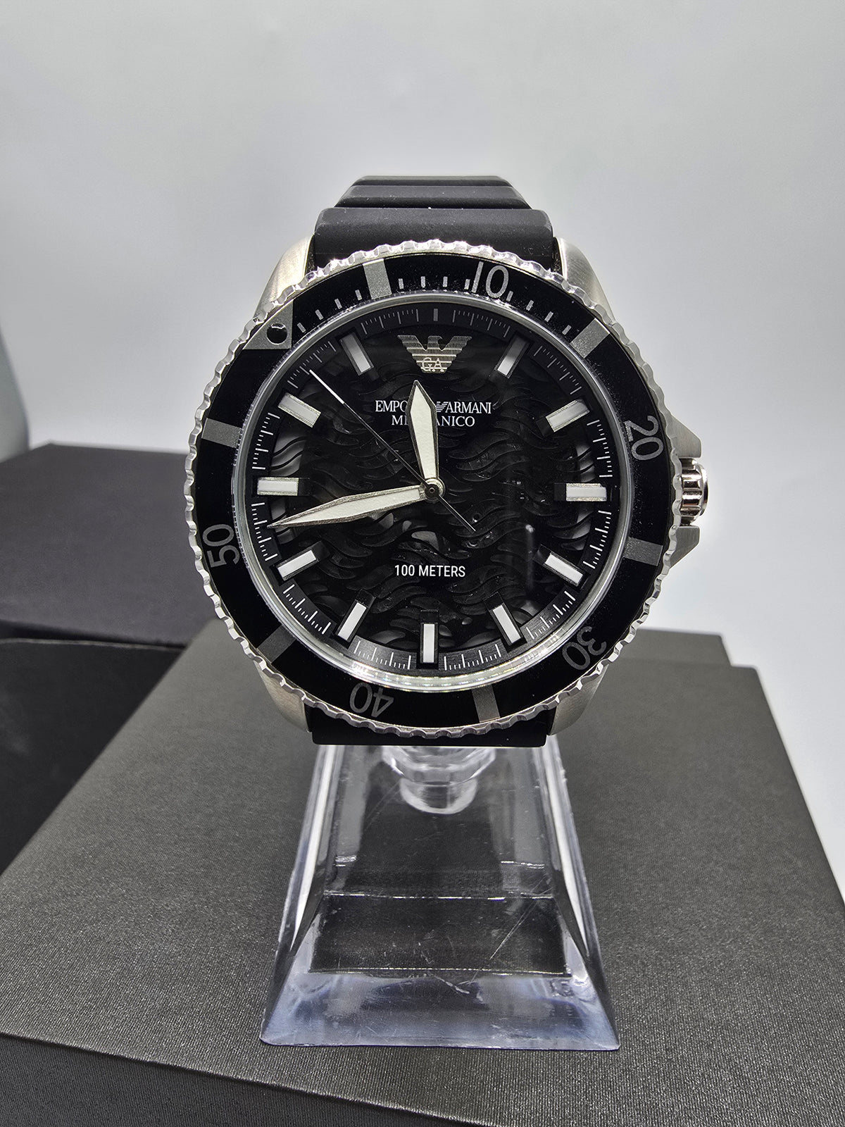 Armani Meccanico Automatic Watch Black, Grade A