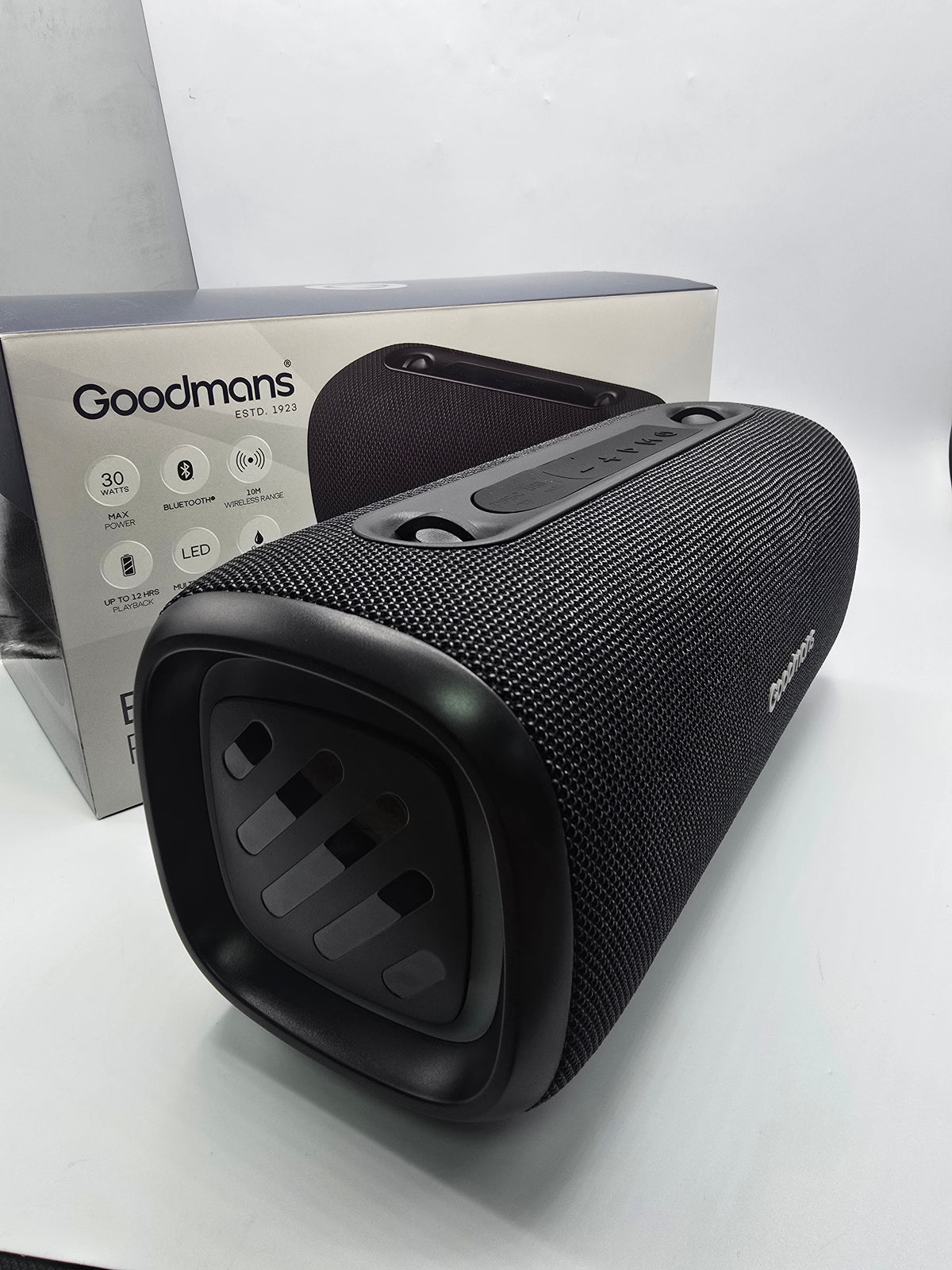 Goodmans Extra Bass Portable Speaker Black, Grade A