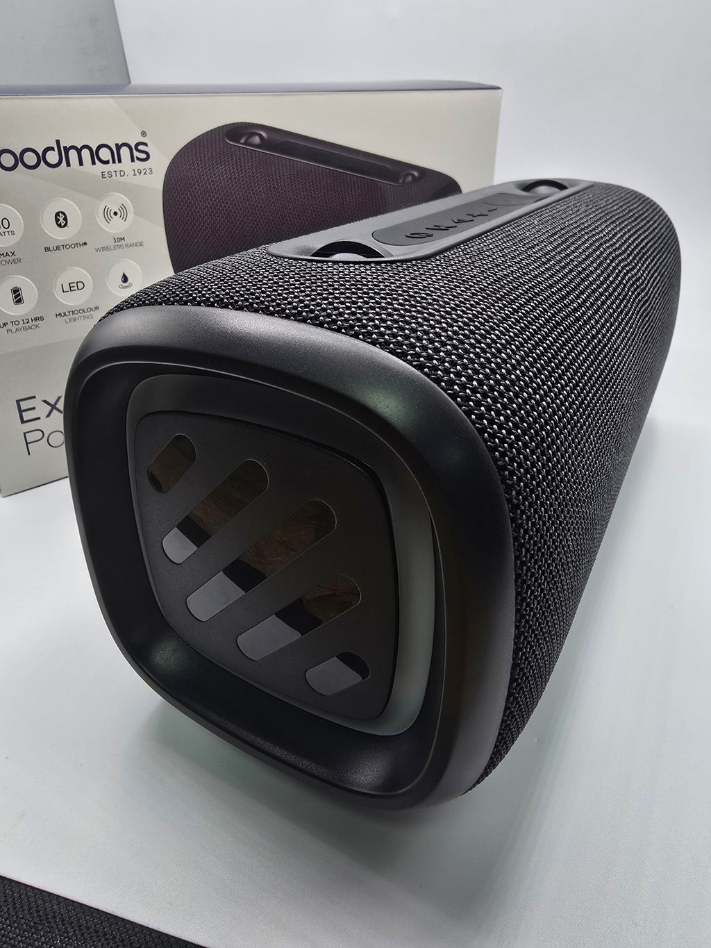 Goodmans Extra Bass Portable Speaker Black, Grade A