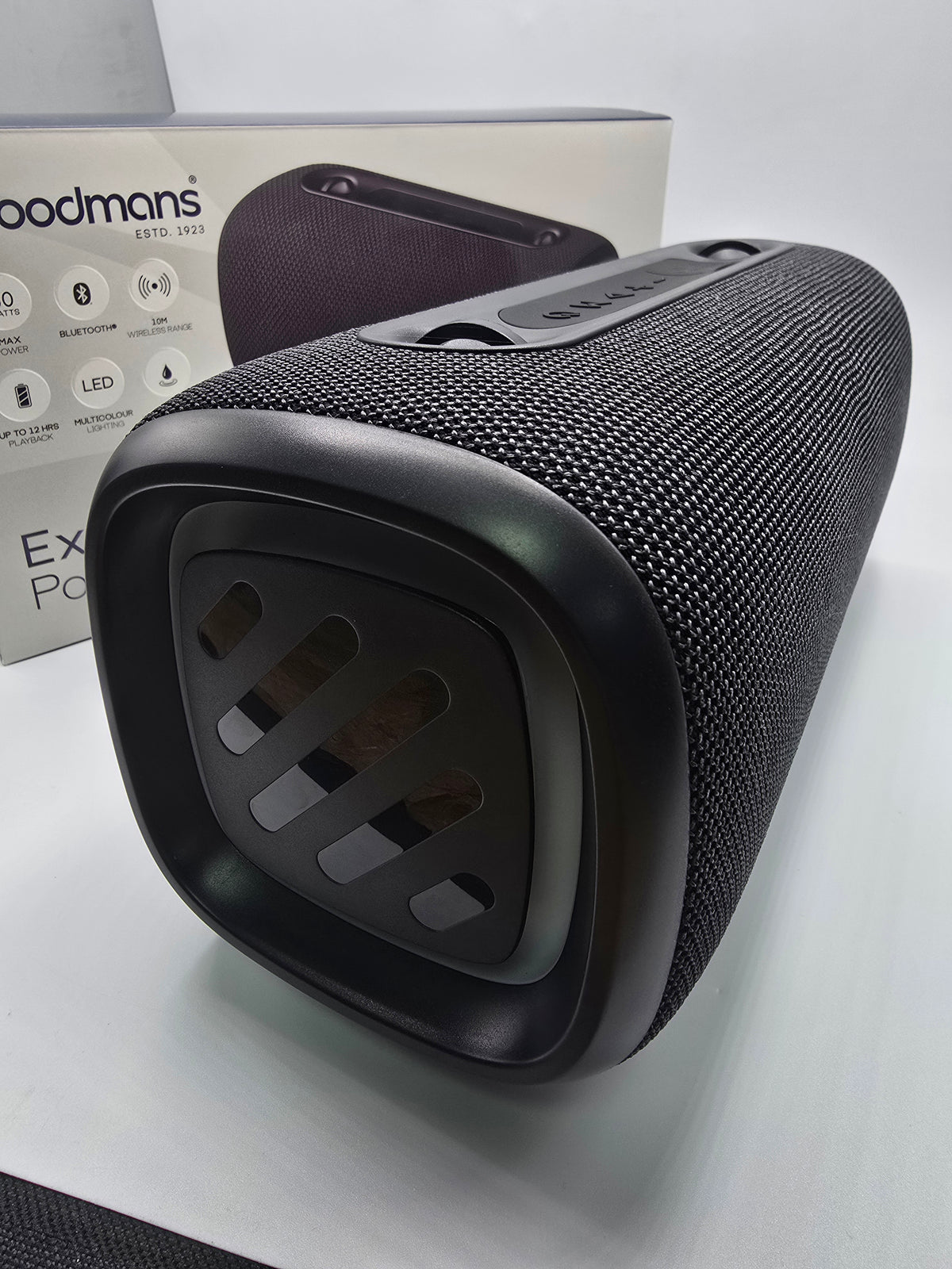Goodmans Extra Bass Portable Speaker Black, Grade A