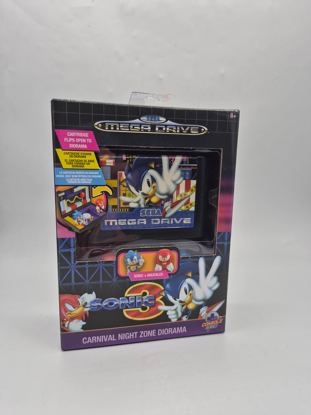 Sega mega drive super villain bundle with 4 dioramas Black, Grade - B
