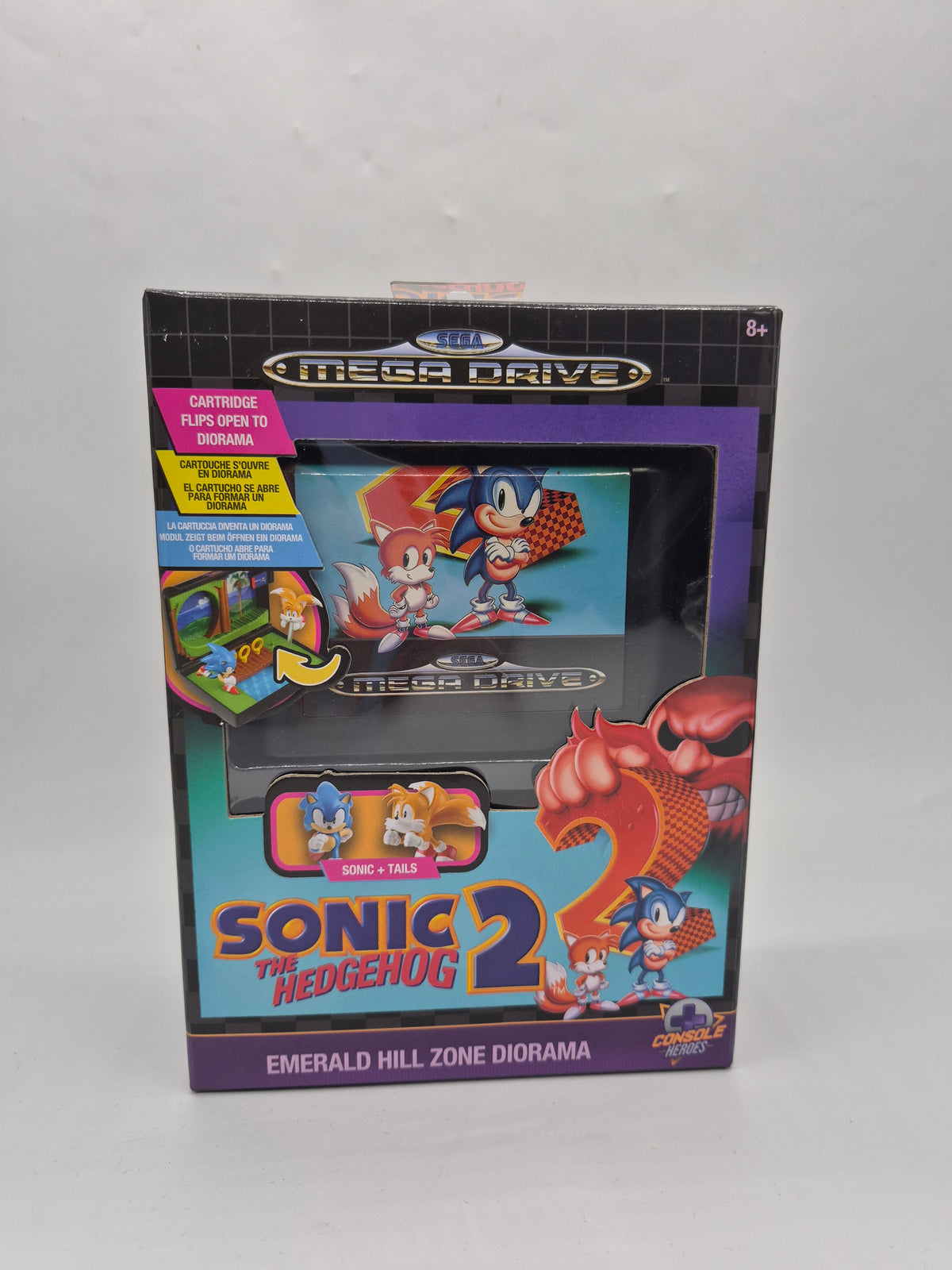 Sega mega drive super villain bundle with 4 dioramas Black, Grade - B