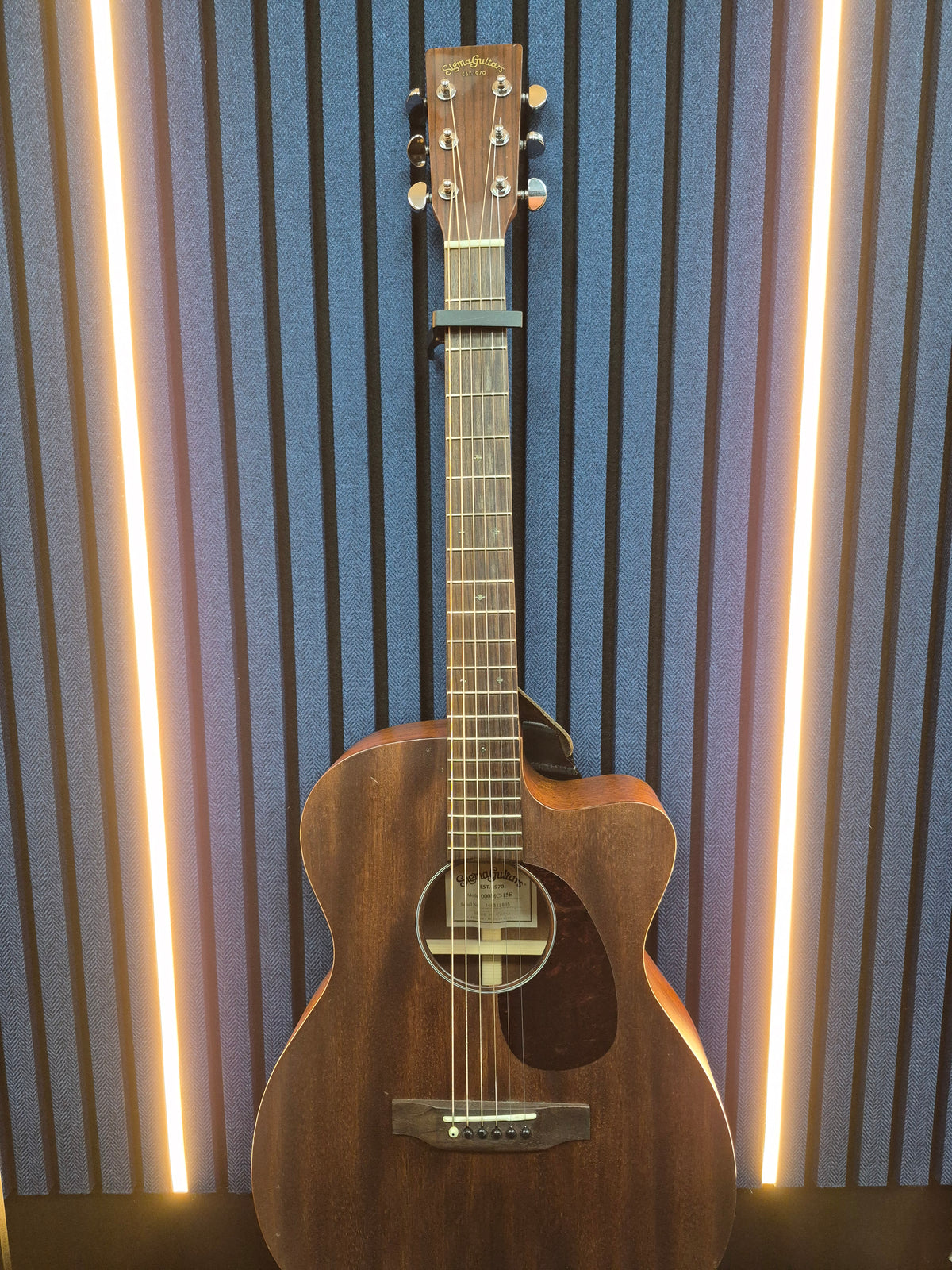 Sigma 000M-15E Electro Acoustic Guitar Brown, Grade B