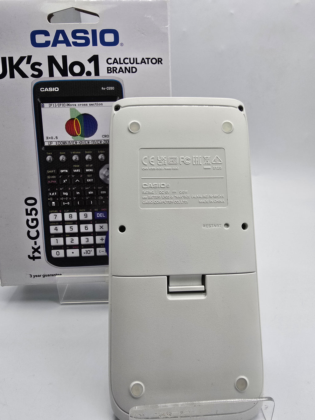 Casio fx-CG50 colour graphic calculator, Grade A