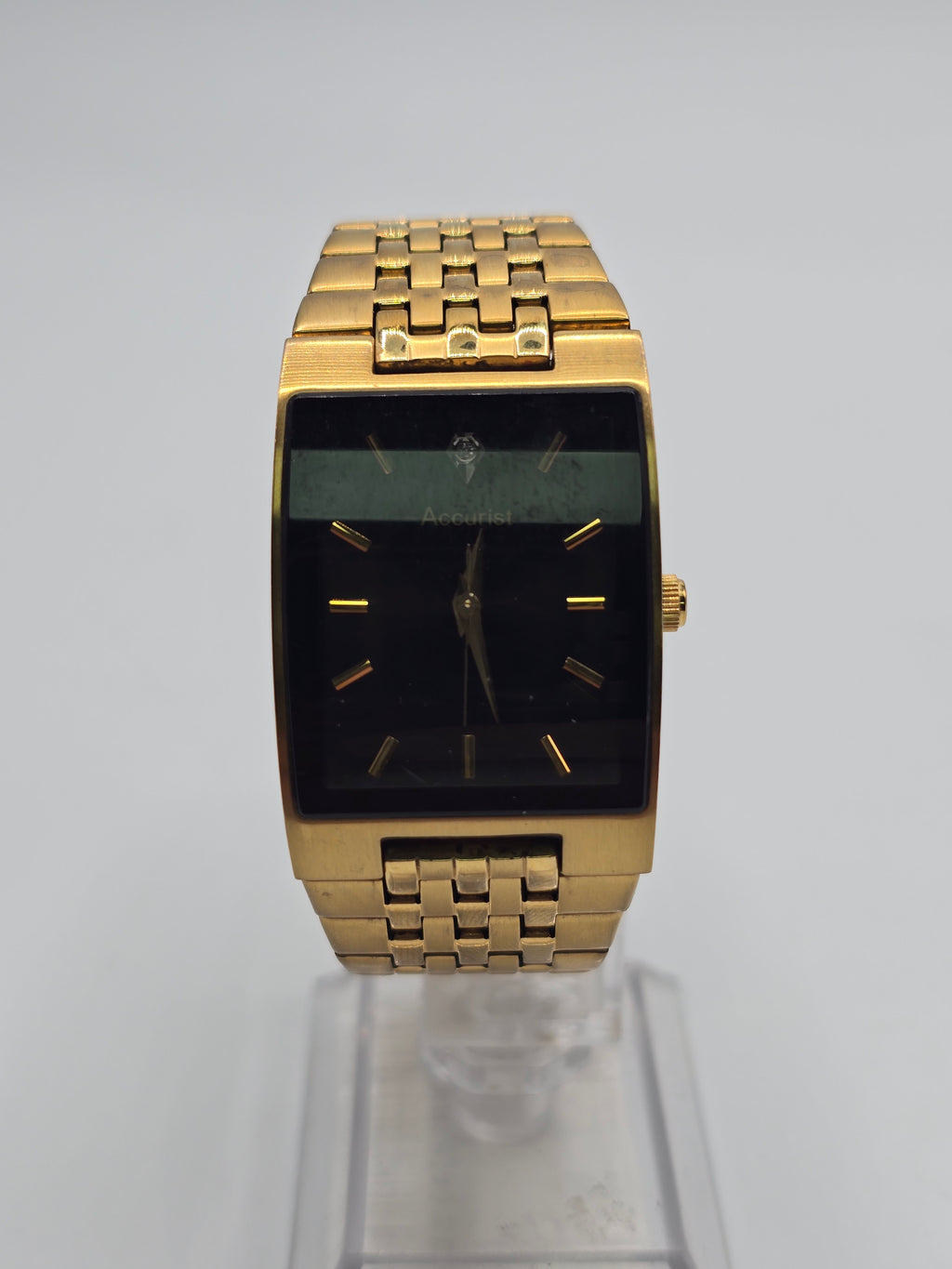 Accurist Classic Diamond Quartz Rectangular Watch, Grade B