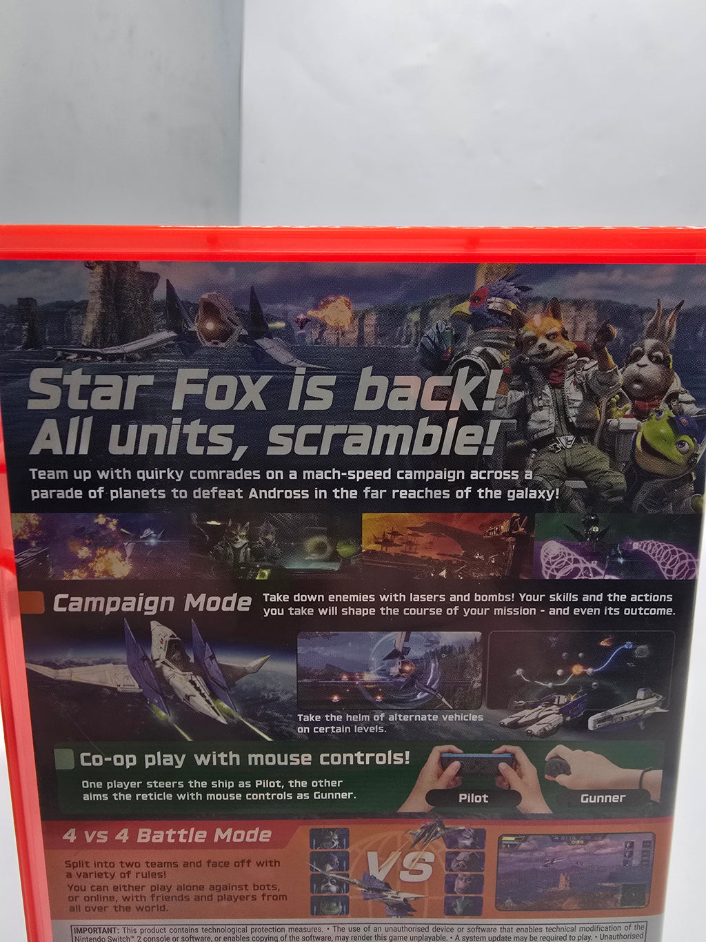 StarFox Switch 2 Game, Grade B