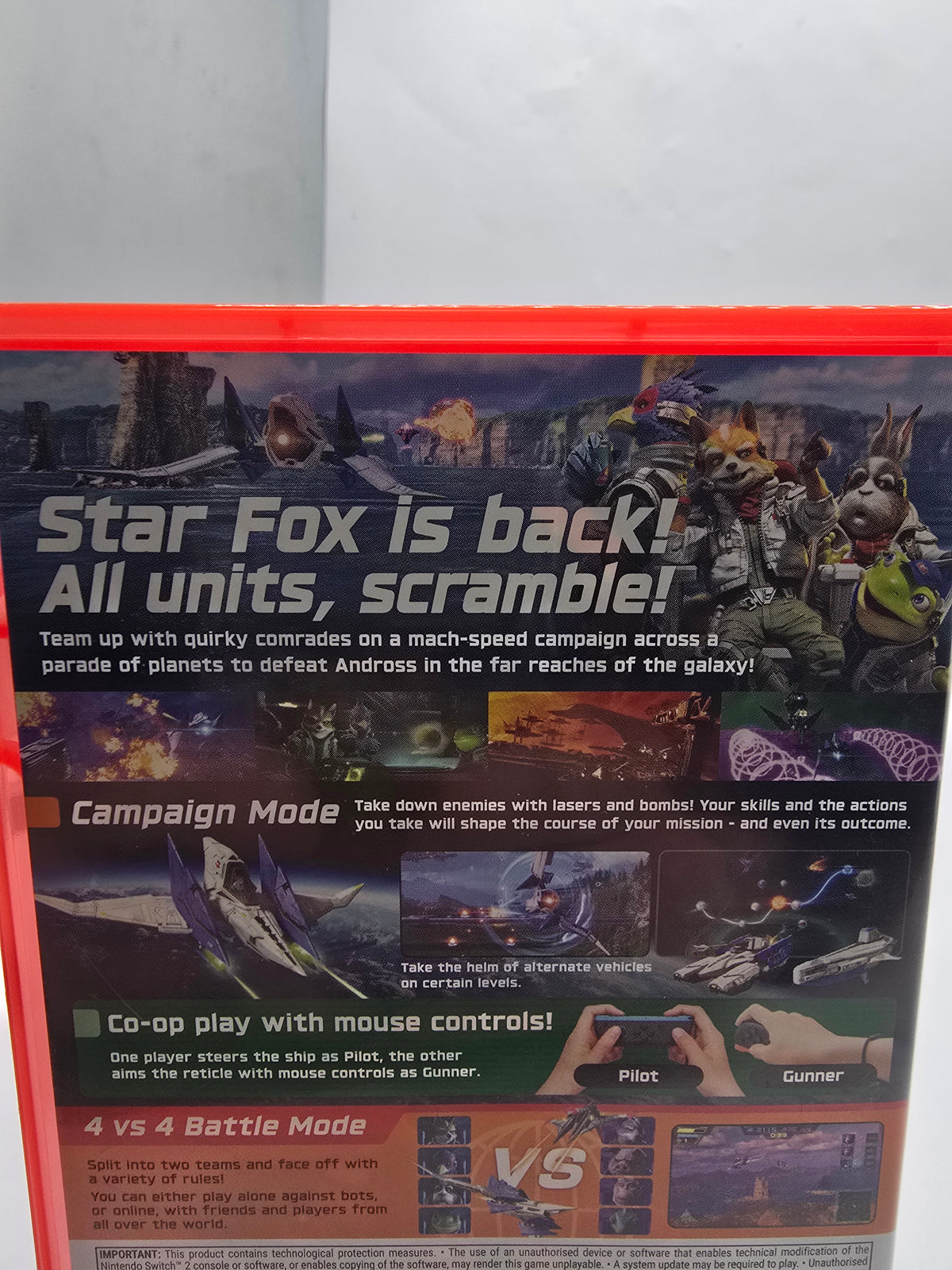 StarFox Switch 2 Game, Grade B
