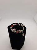 Pandora Charm Braclet With 12 Charms -Grade B