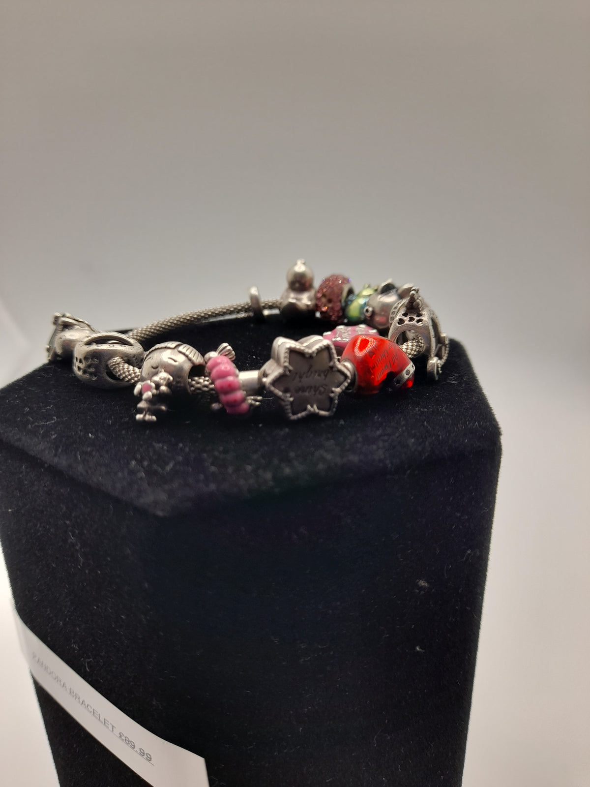 Pandora Charm Braclet With 12 Charms -Grade B