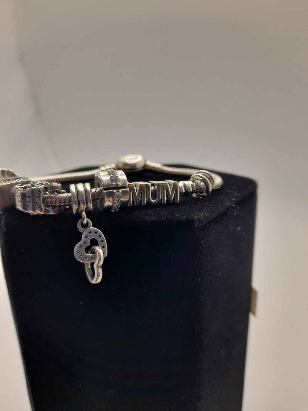 Pandora Charm Braclet With 8 Charms -Grade B