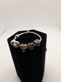 Pandora Charm Braclet With 9 Charms - Grade B