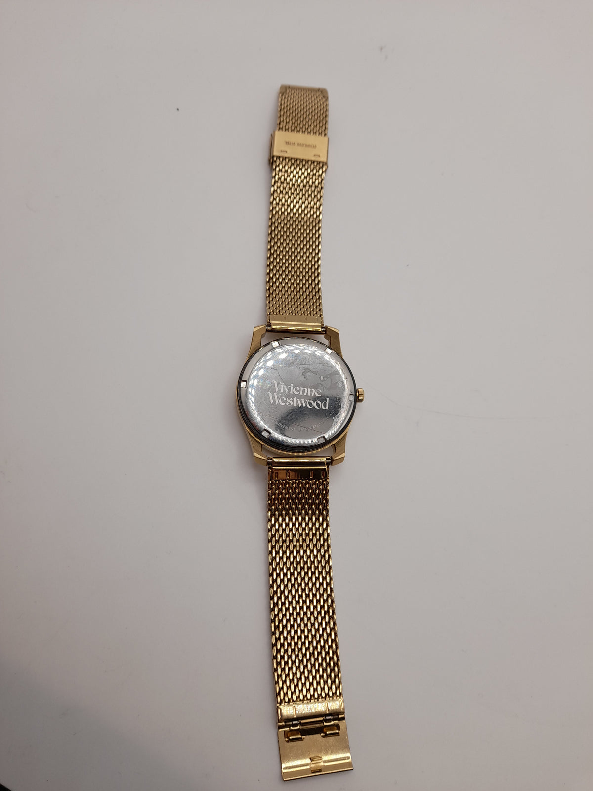Vivienne Westwood Time Machine Holborn Black Pinstripe Gold Design Watch Time Machine ,Grade A