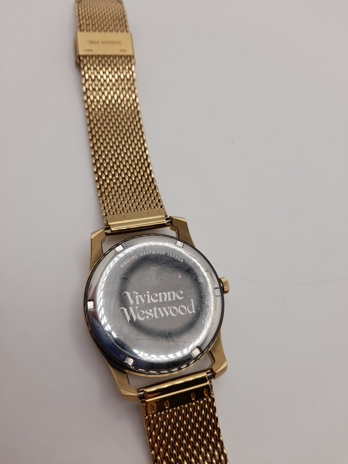 Vivienne Westwood Time Machine Holborn Black Pinstripe Gold Design Watch Time Machine ,Grade A