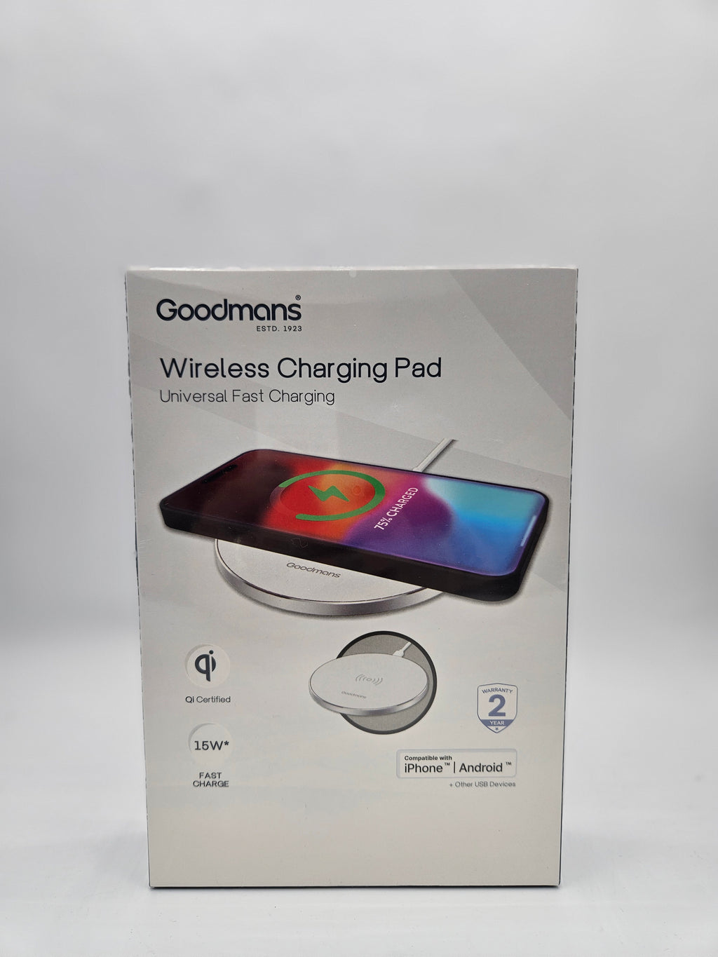 Goodman's wireless Charger White, Grade A
