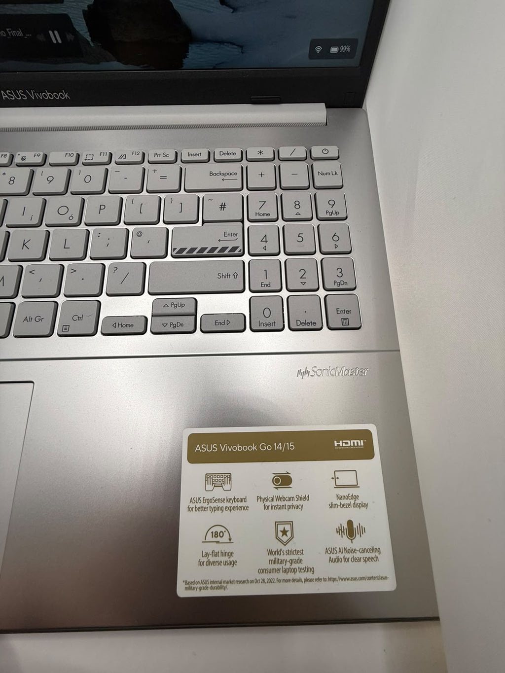 Asus Vivobook Go 15, Silver Grade A