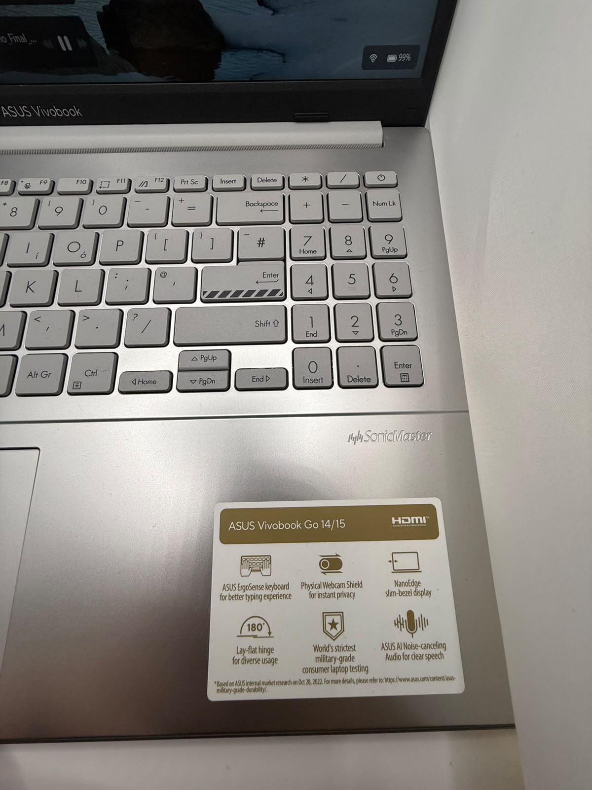 Asus Vivobook Go 15, Silver Grade A