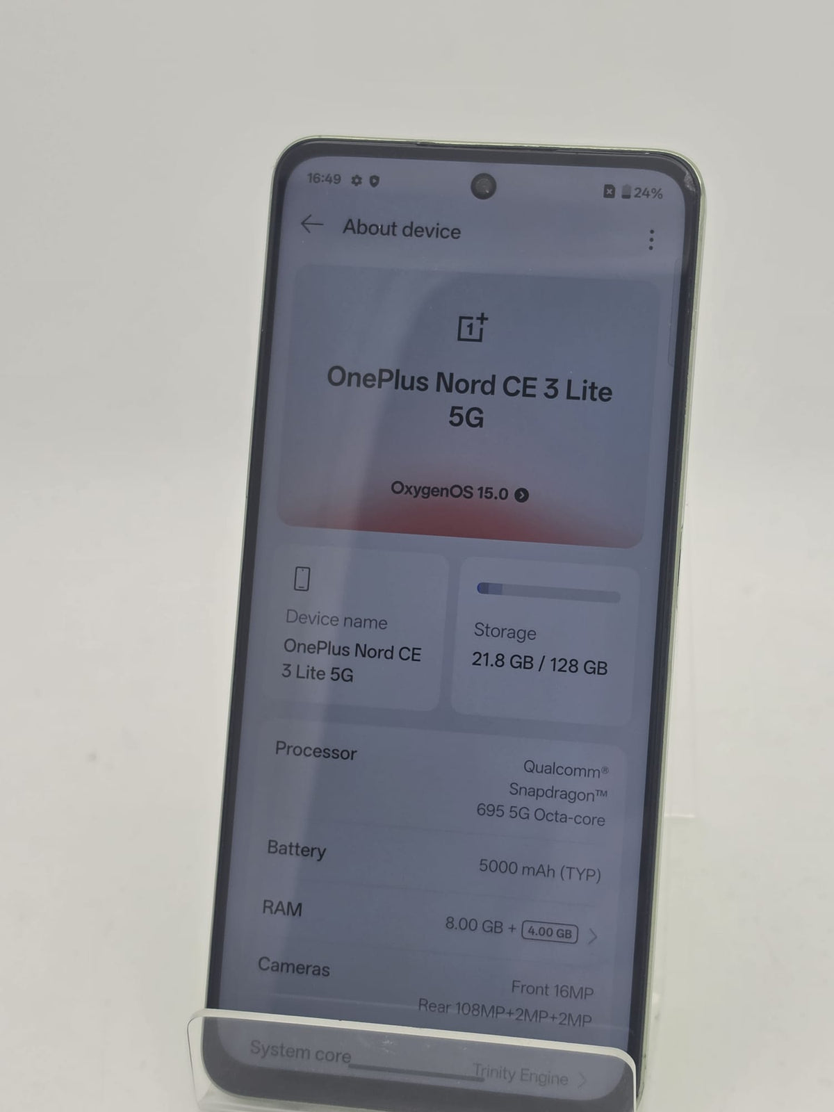 OnePlus Nord CE 3 Lite 5G, Green, Grade C