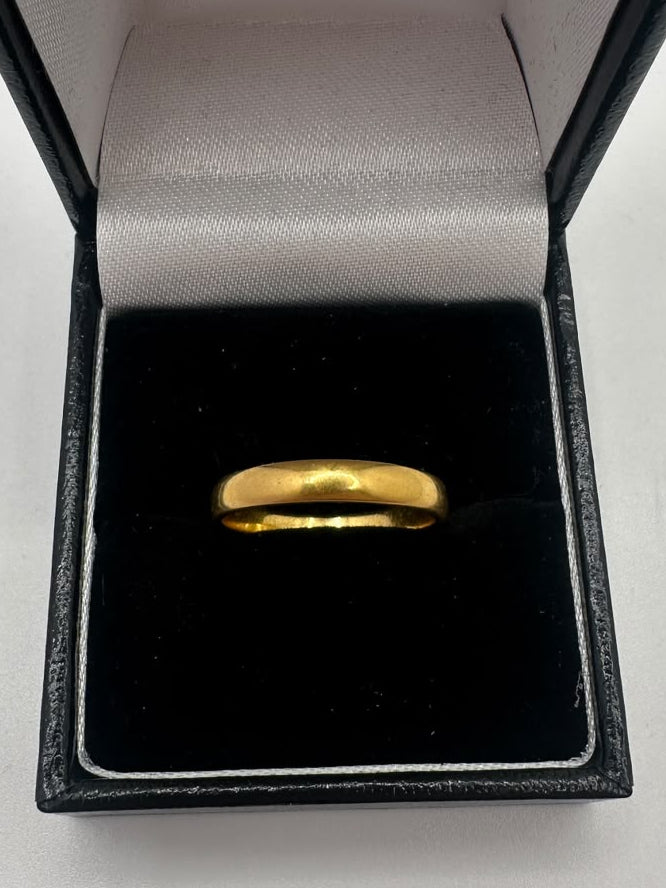 22ct, Gold Wedding Band Ring, Size O, 3.60g