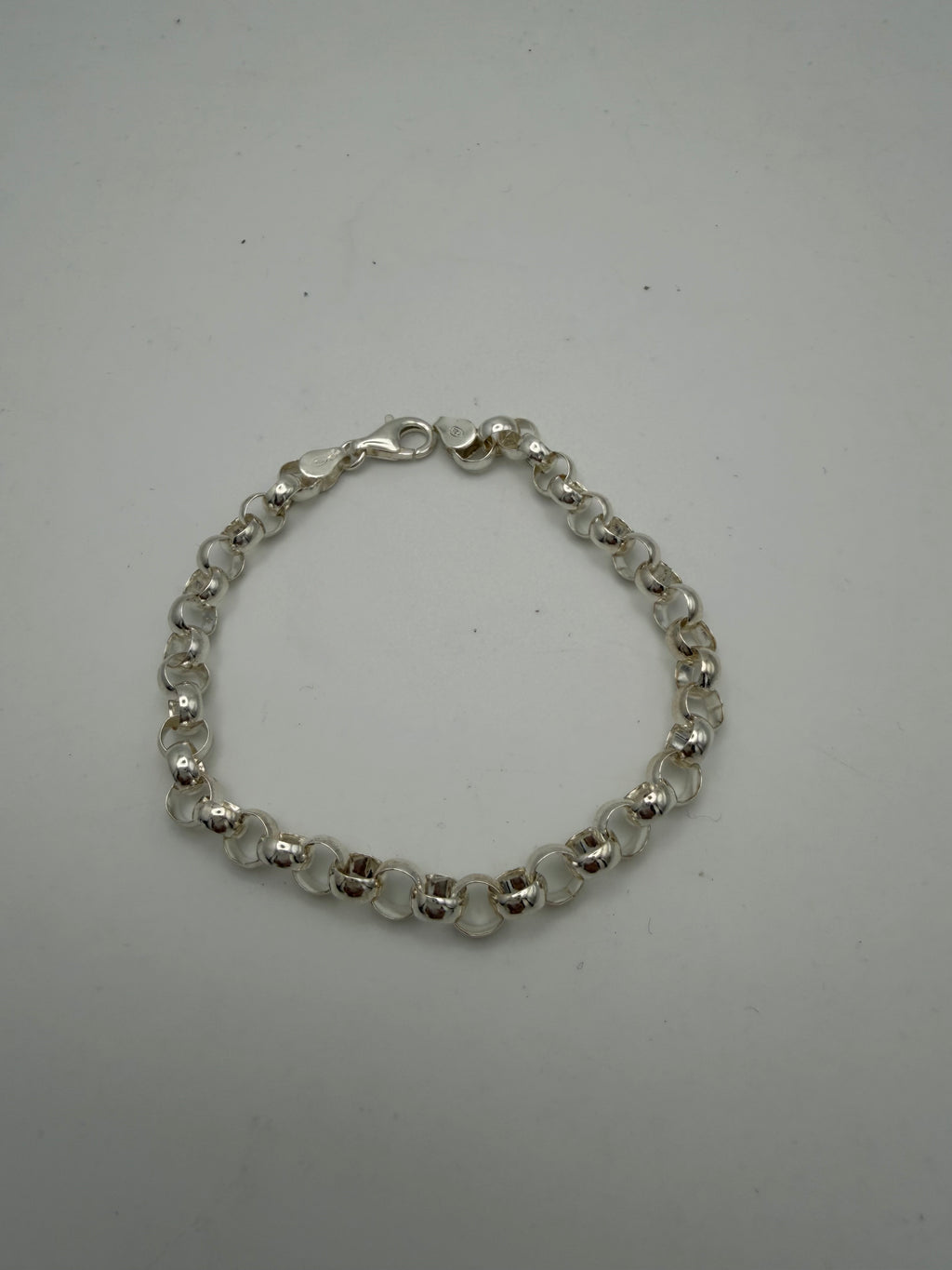 Sterling Silver 925 Belcher Bracelet, 13.45g, Grade A.
