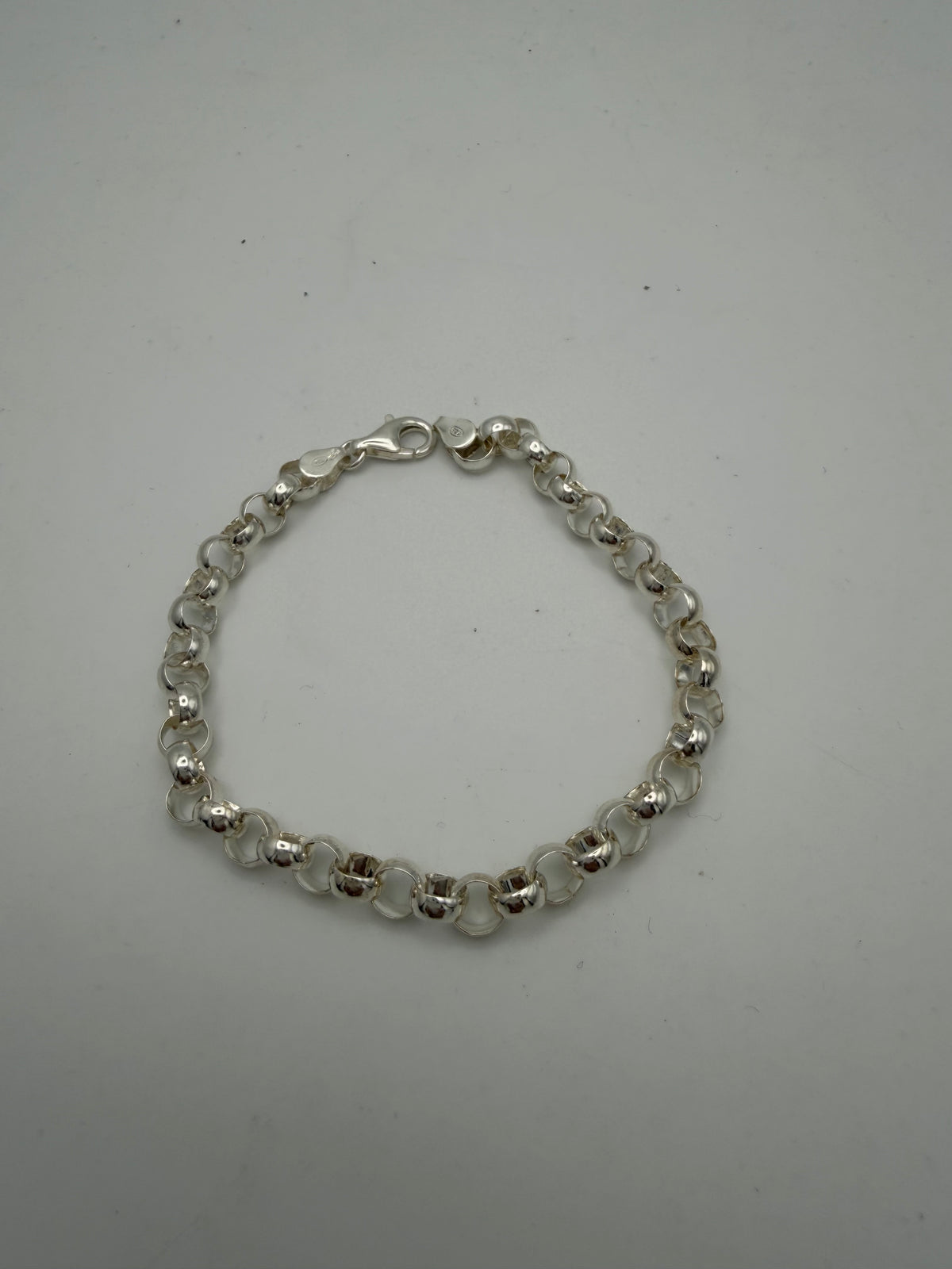 Sterling Silver 925 Belcher Bracelet, 13.45g, Grade A.
