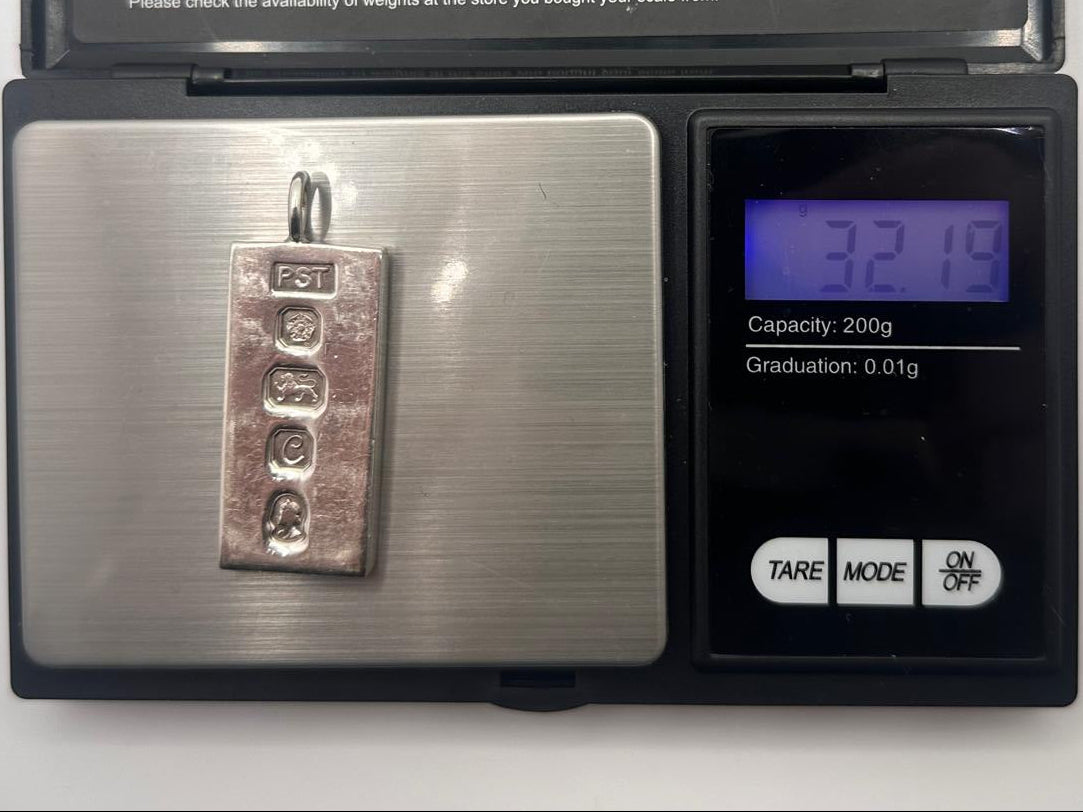 Sterling Silver Ingot 32.19g