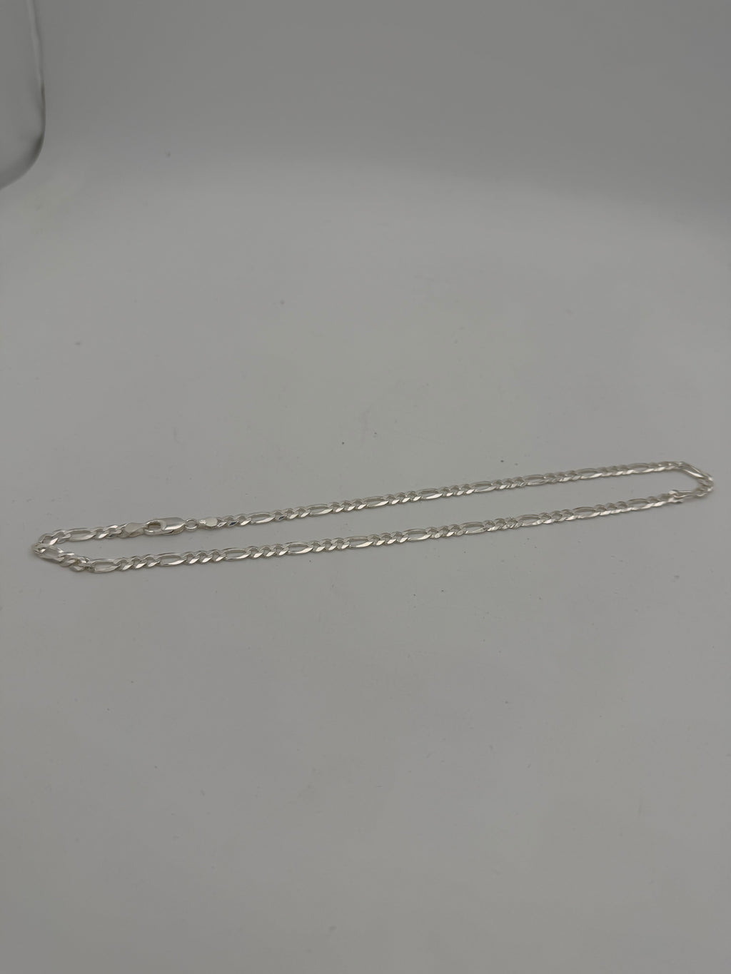 Silver 925 Figaro Chain, 18”, 13.14g, Grade A